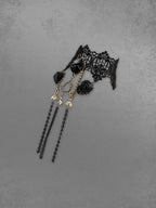Gothic Vintage Lace Rose Chains Finger Ring Bracelet Avalabel