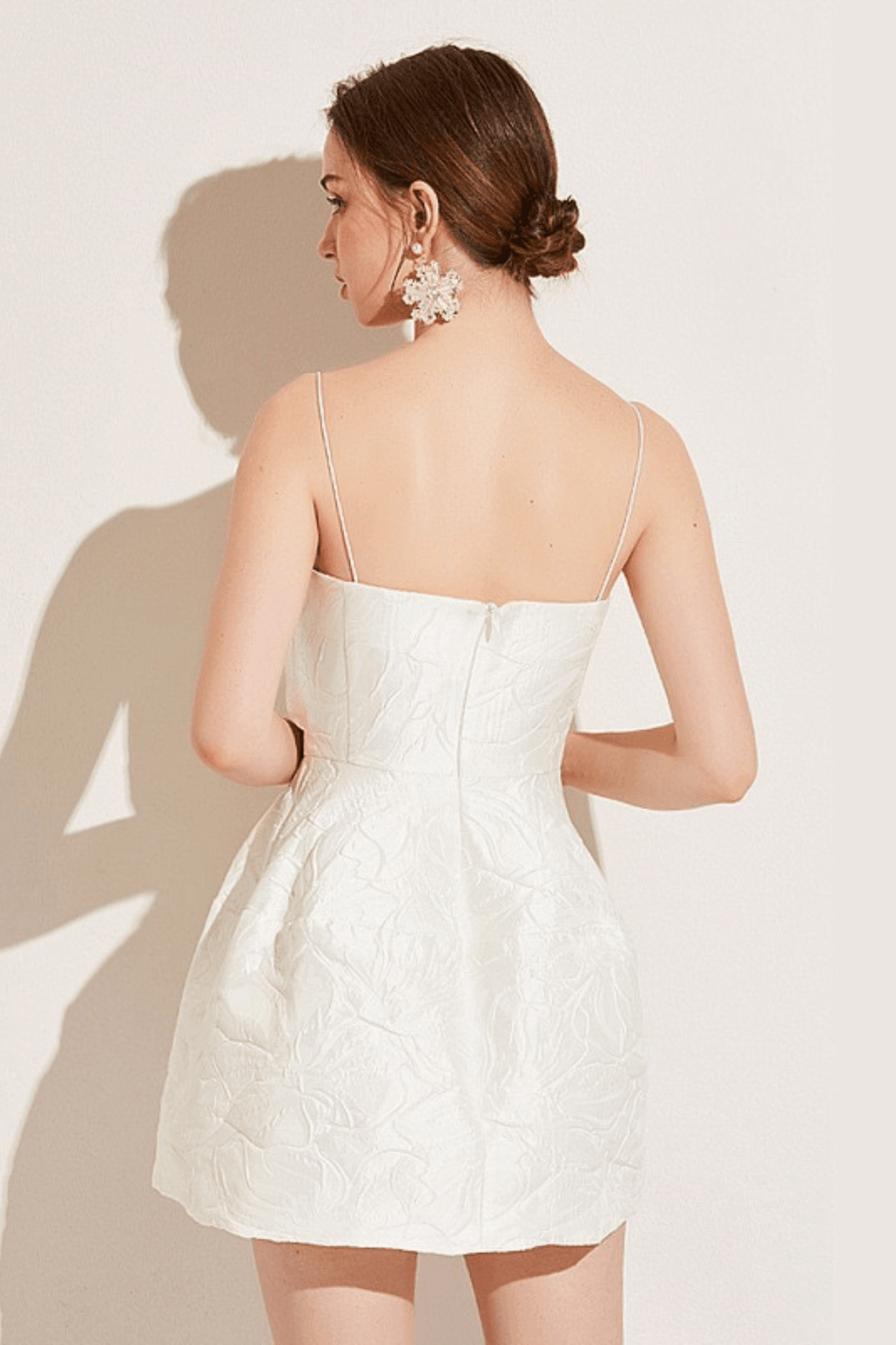 Gloria Elegant Off Shoulder Bow Backless Dress Avalabel