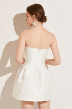 Gloria Elegant Off Shoulder Bow Backless Dress Avalabel