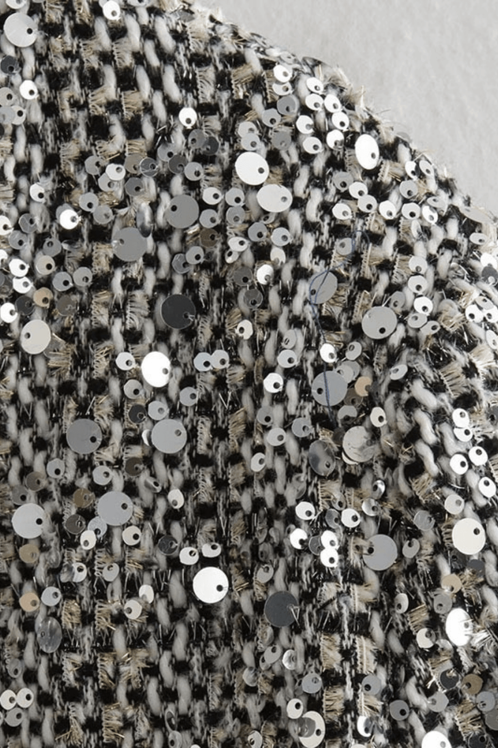 Helen Silver Sequin Cropped Jacket Avalabel