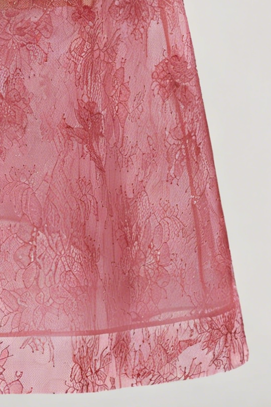 Red Beaded Lace Dress Avalabel