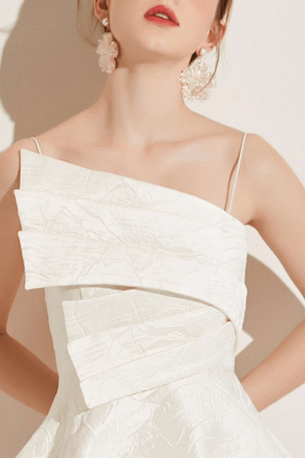 Gloria Elegant Off Shoulder Bow Backless Dress Avalabel