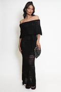 Crochet Overlay Bandeau Maxi Dress Soraya