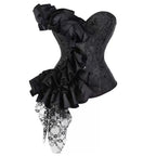 Retro satin STRAPLESS CORSET TOP Avalabel
