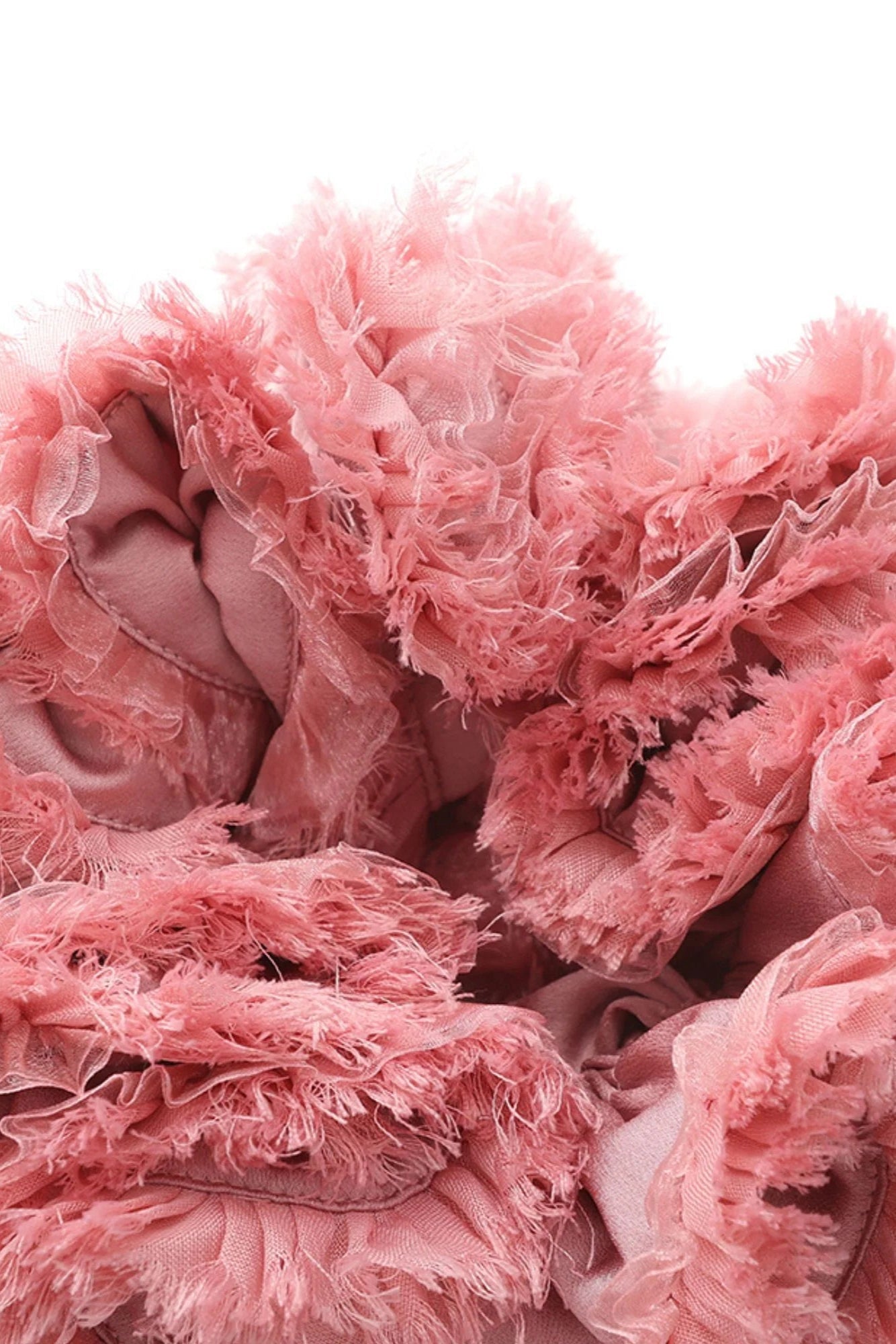 Sherry Flower Strapless Puffy Mini Dress in Pink Soraya