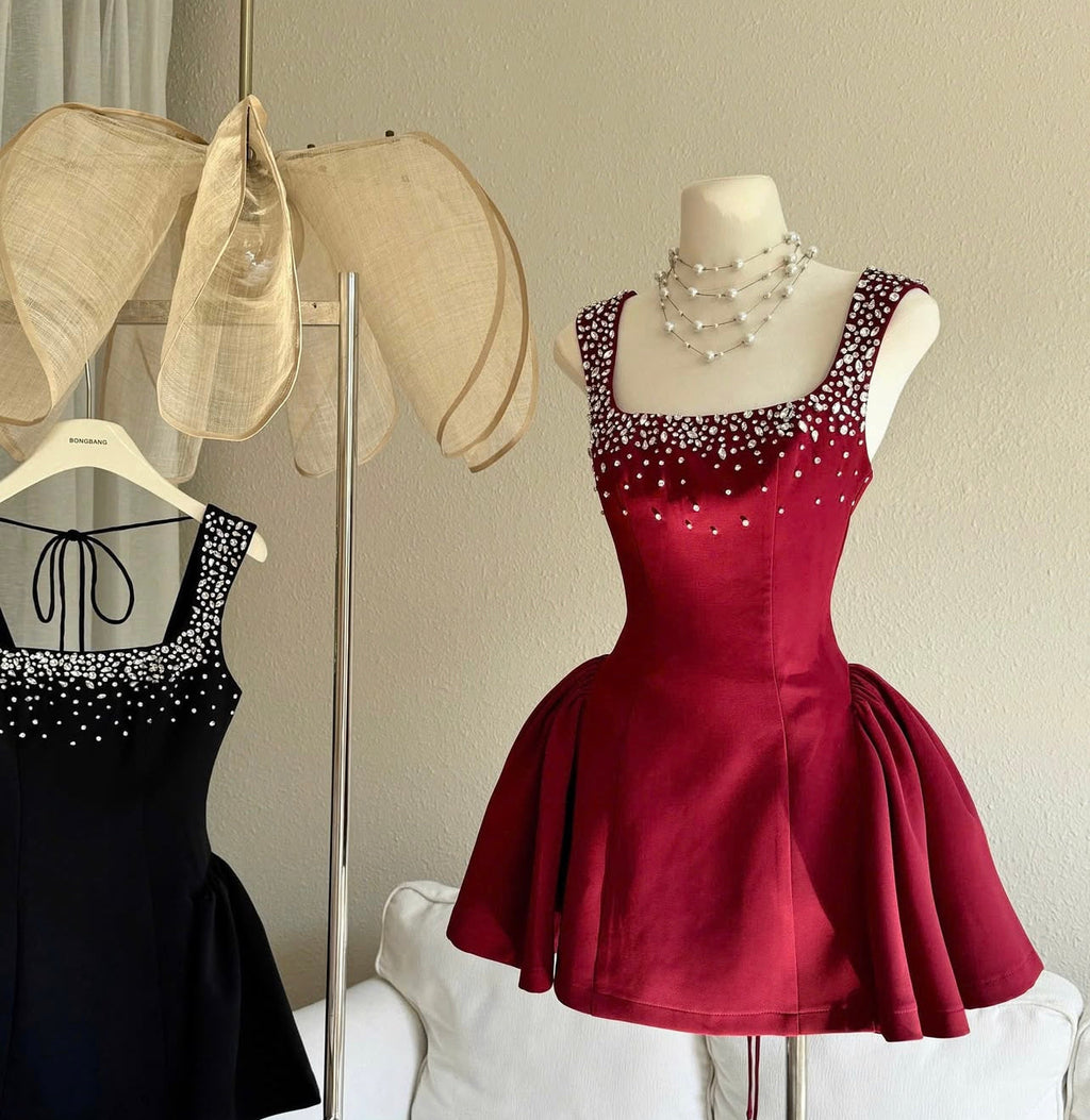 elise embellished mini dress Avalabel