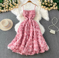 Briar Floral Midi Dress In Pink Avalabel