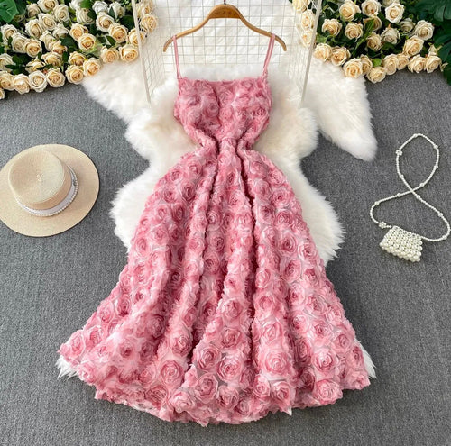 Briar Floral Midi Dress In Pink Avalabel
