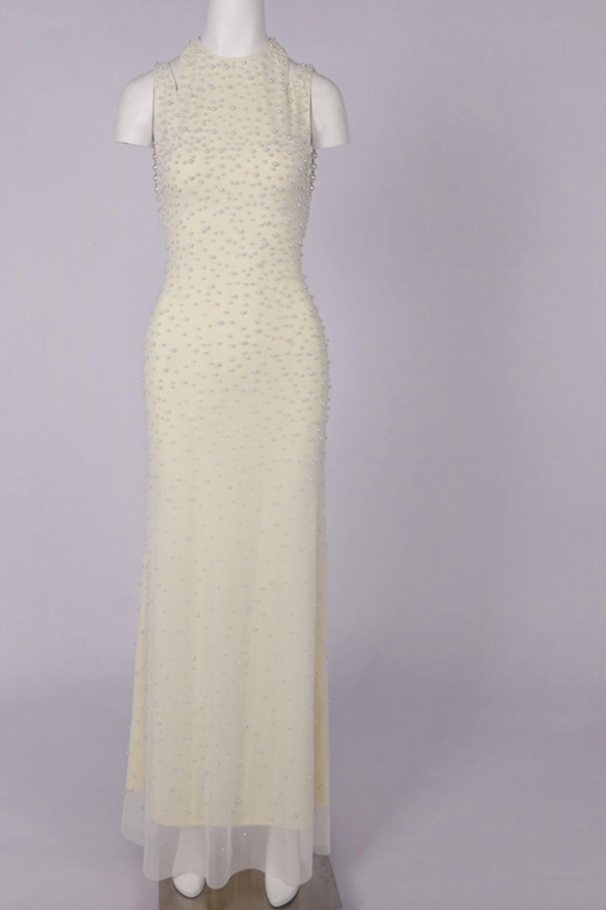 Saskia Pearl Embellished Off Shoulder Mermaid Dress Avalabel