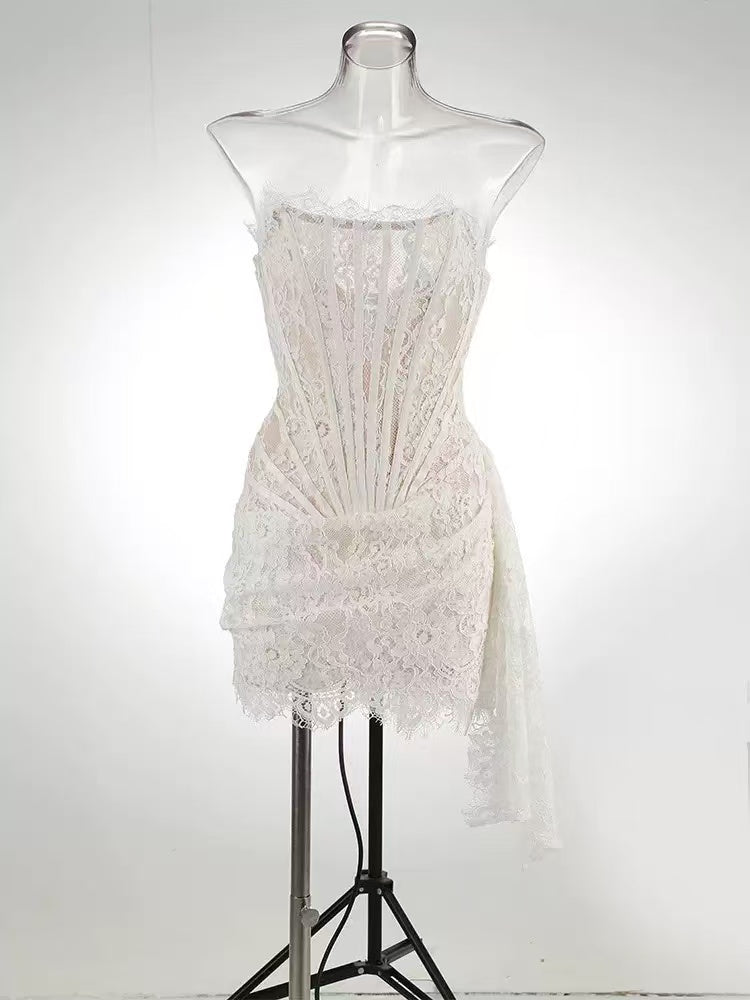 ANGEL Corset Draped Mini Dress Avalabel