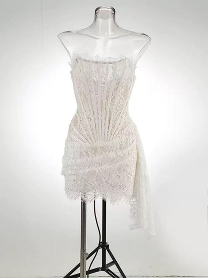 ANGEL Corset Draped Mini Dress