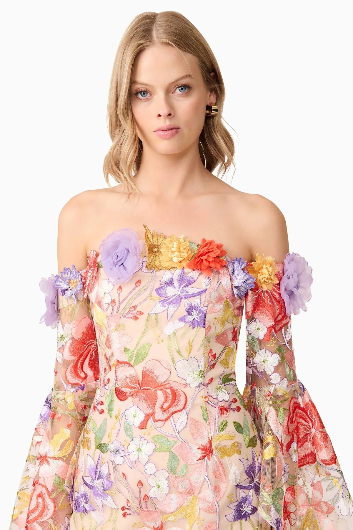 tabitha multicolor Off Shoulder Mini Dress in Floral Avalabel