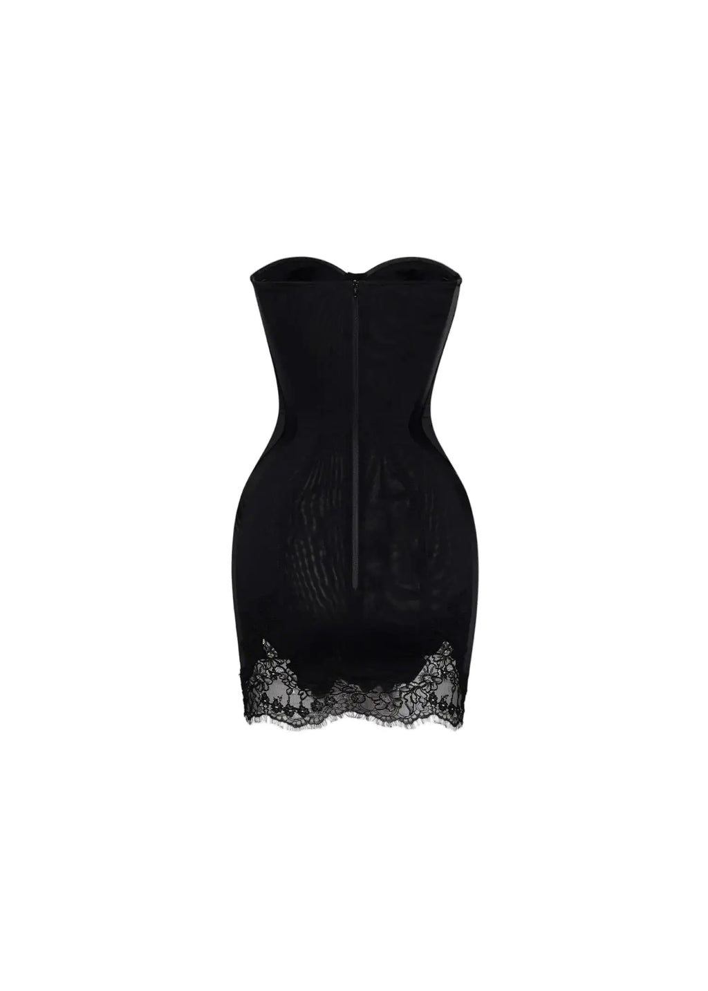 sherry black Cord Lace Bustier Mini dress Avalabel