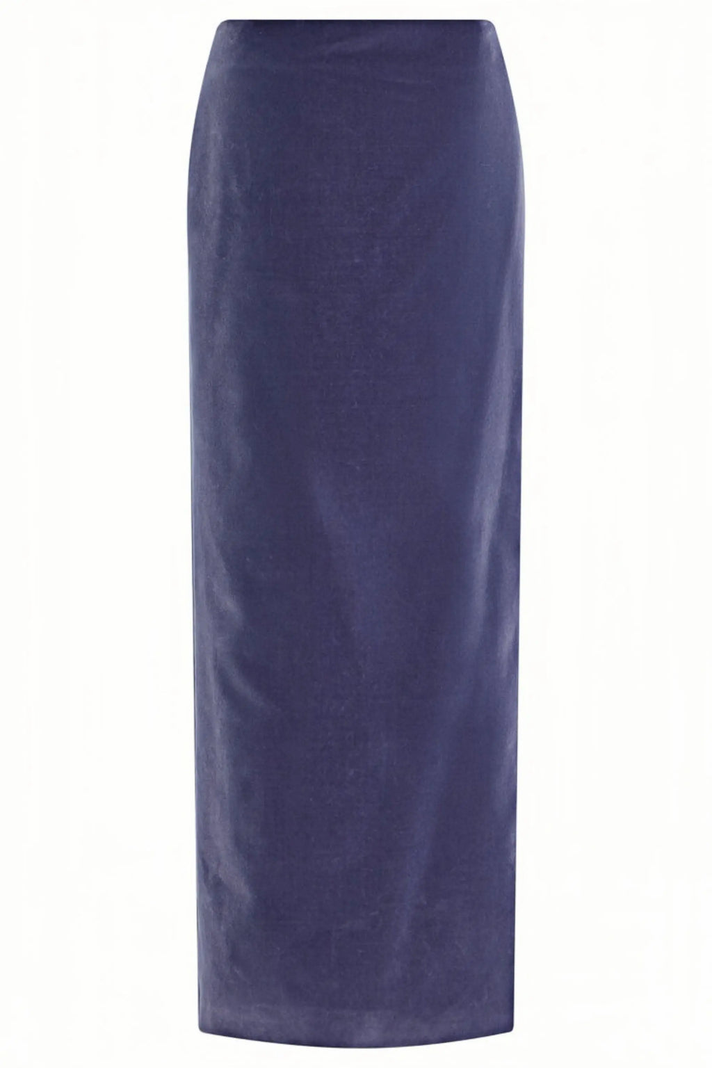 purple Asymmetrical cropped top velvet skirt two-piece set Avalabel