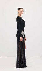 rebecca black Asymmetrical With rhinestone Embellishments Mini Dress Avalabel