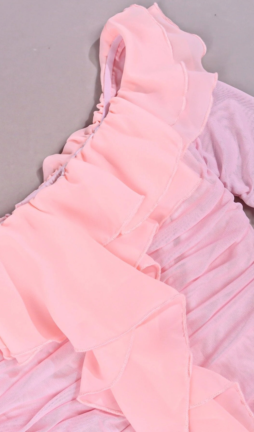 PINK STRAPLESS RUCHED MINI DRESS Avalabel