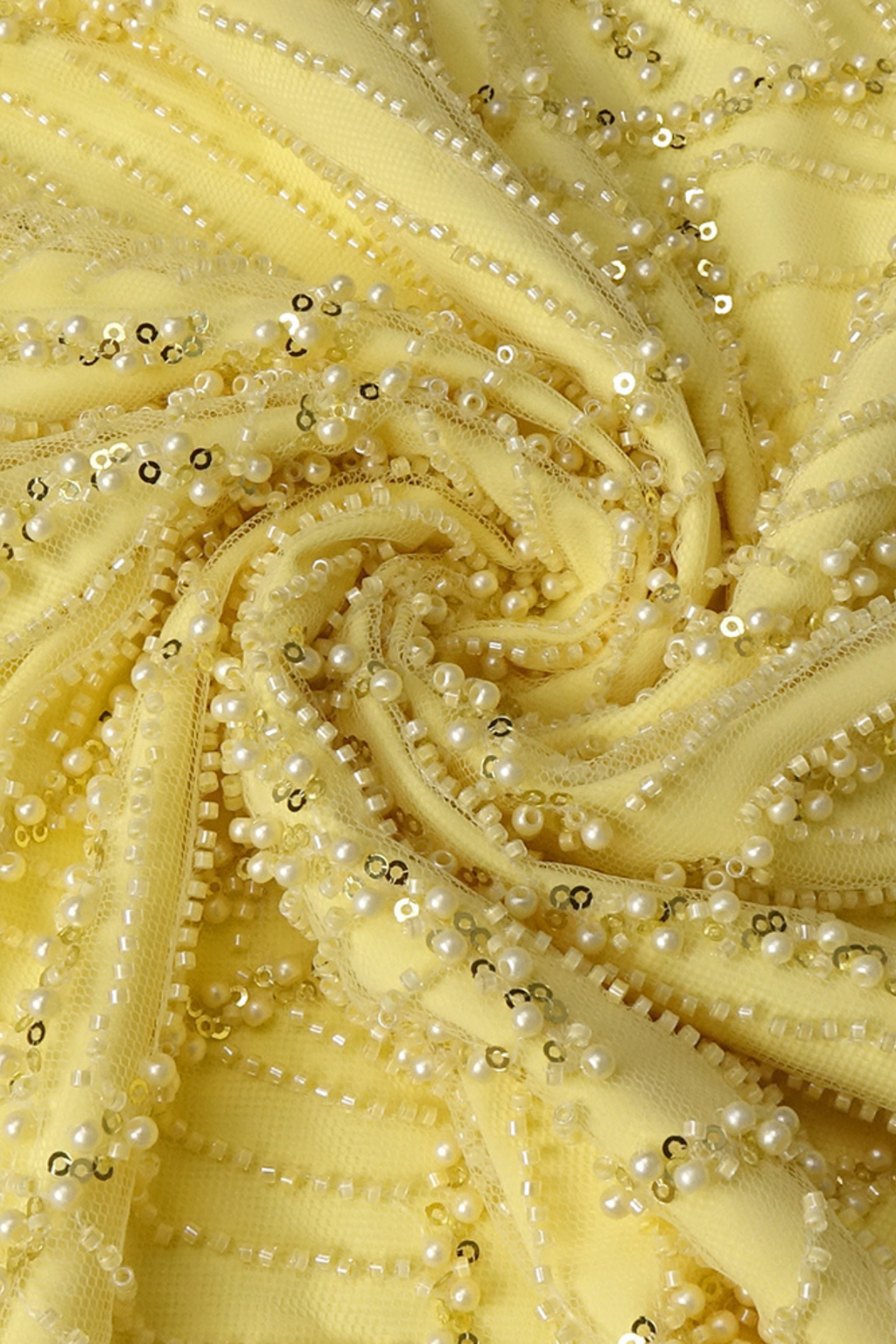 Kasey Halter Bow Beaded Mermaid Maxi Dress in Yellow Avalabel