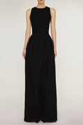 VEST HIGH WAIST WIDE LEG LONG SKIRT SUIT IN BLACK Avalabel