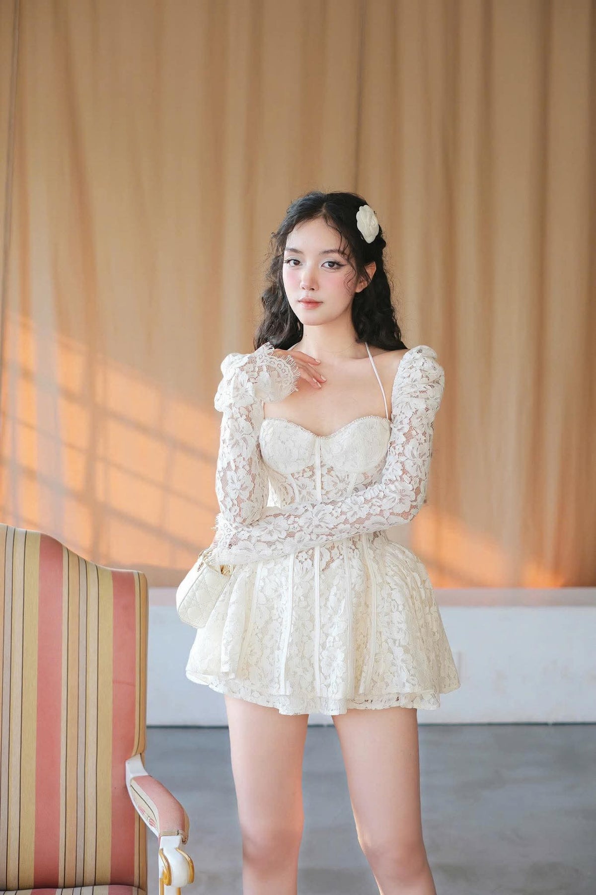Valerie Lace Cortset Mini Dress Avalabel