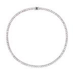 Florence Silver Tone Crystal Embellished Necklace Avalabel