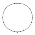 Héloïse Green Crystal Embellished Necklace Avalabel