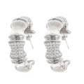Léa Silver Tone Crystal Embellished Earrings Avalabel