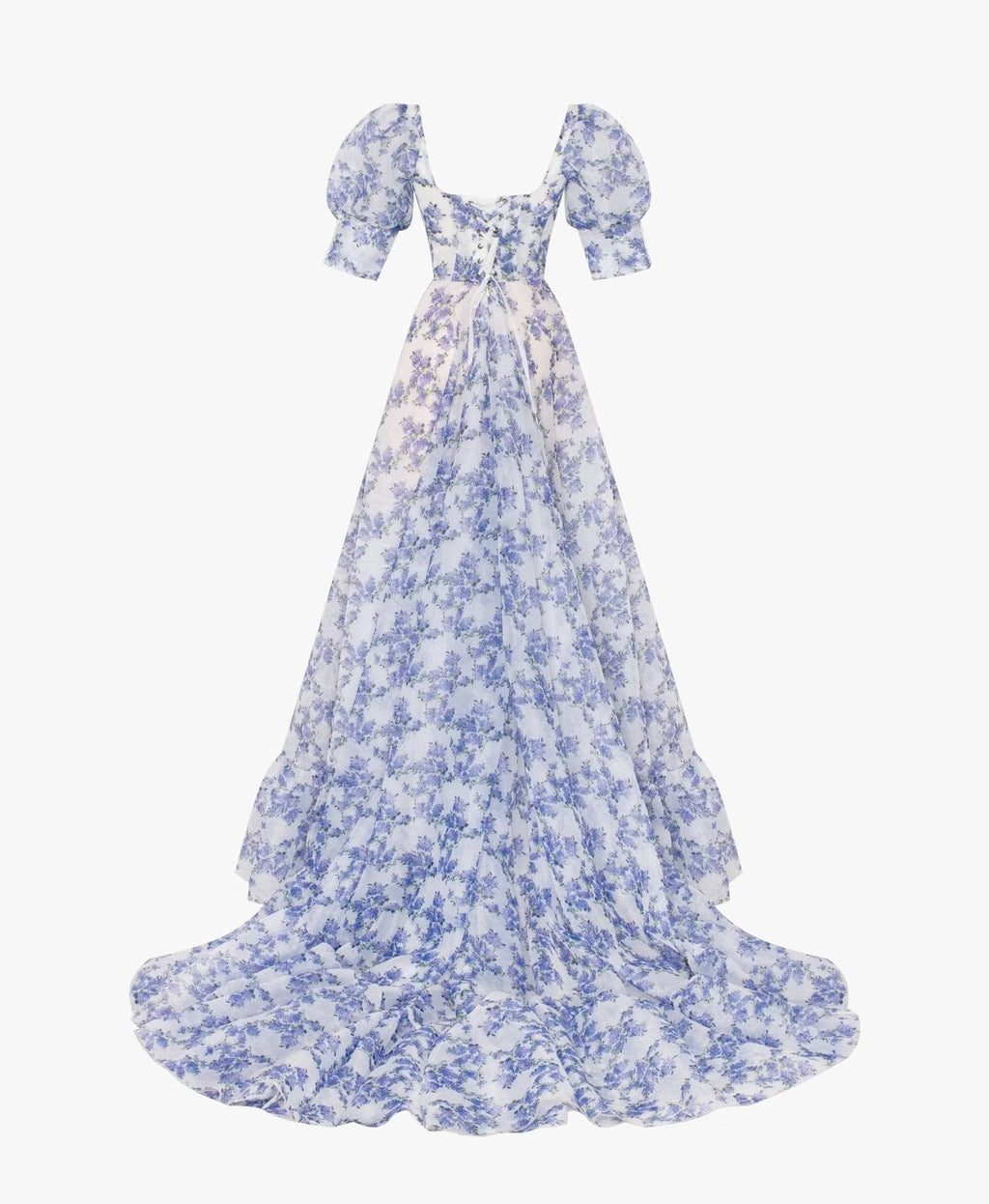 Blue Hydrangea maxi princess dress Avalabel