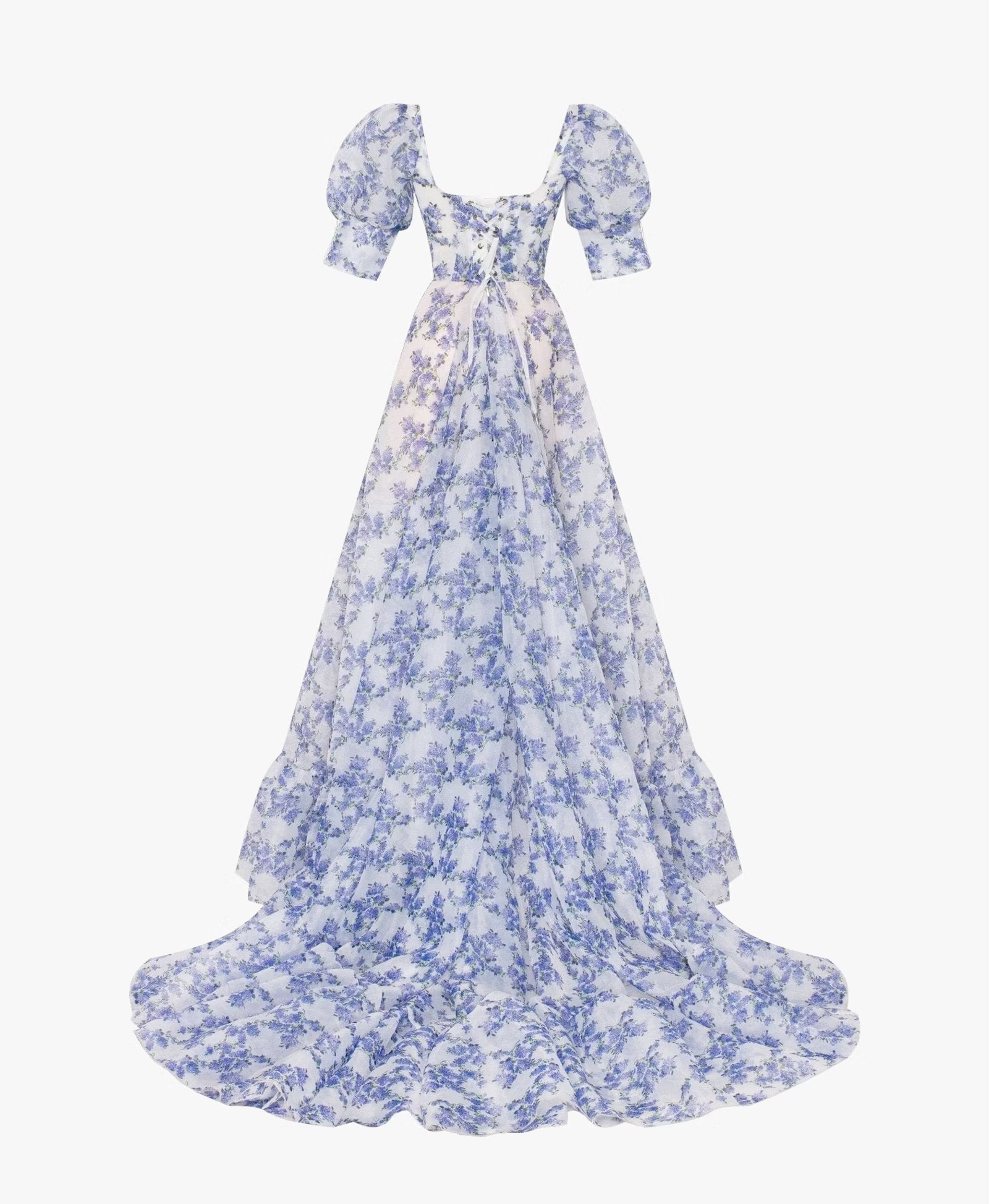 Blue Hydrangea maxi princess dress Avalabel