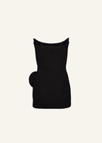 Darlene Strapless Floral Mini Dress in Black Avalabel