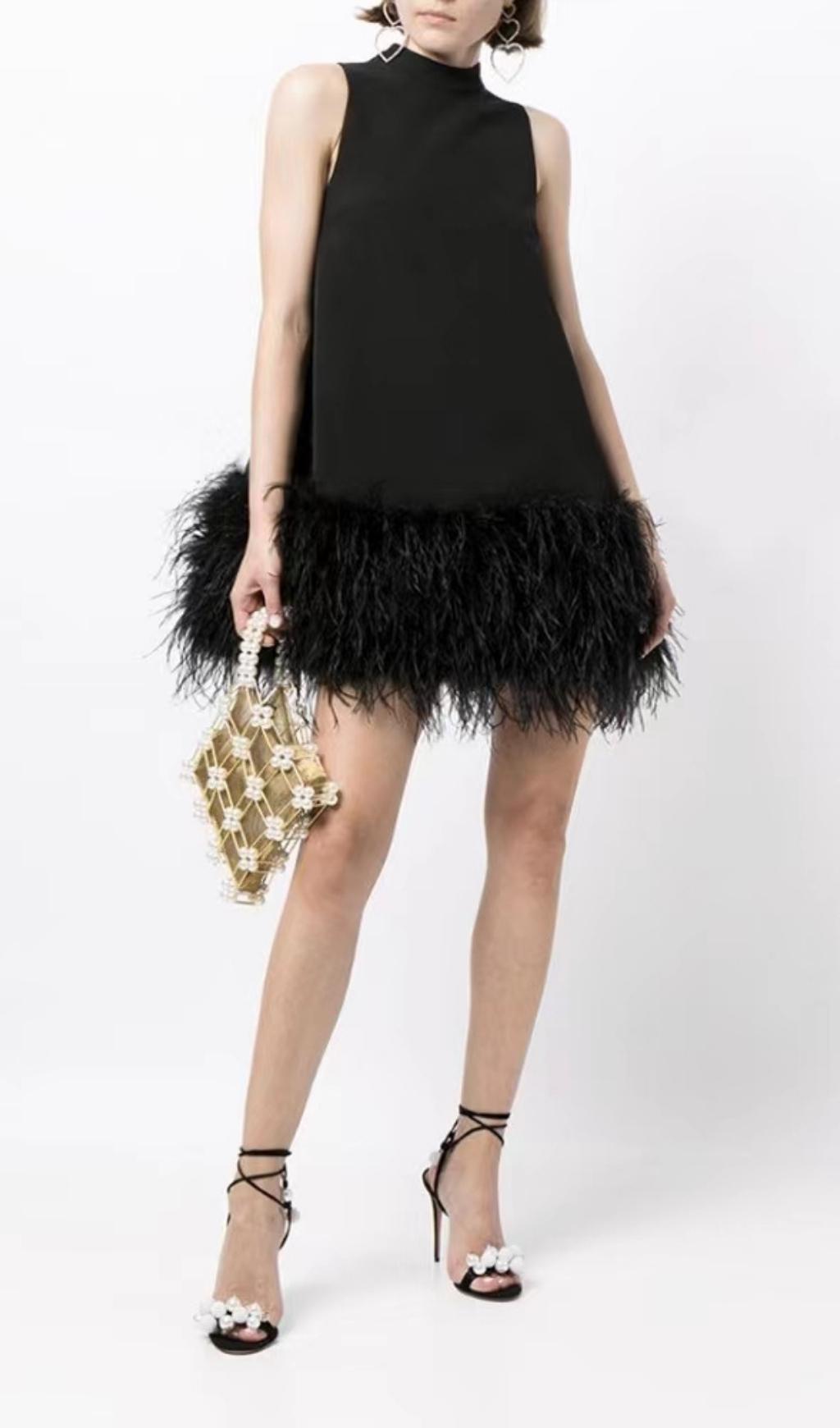 FEATHER MINI DRESS Avalabel