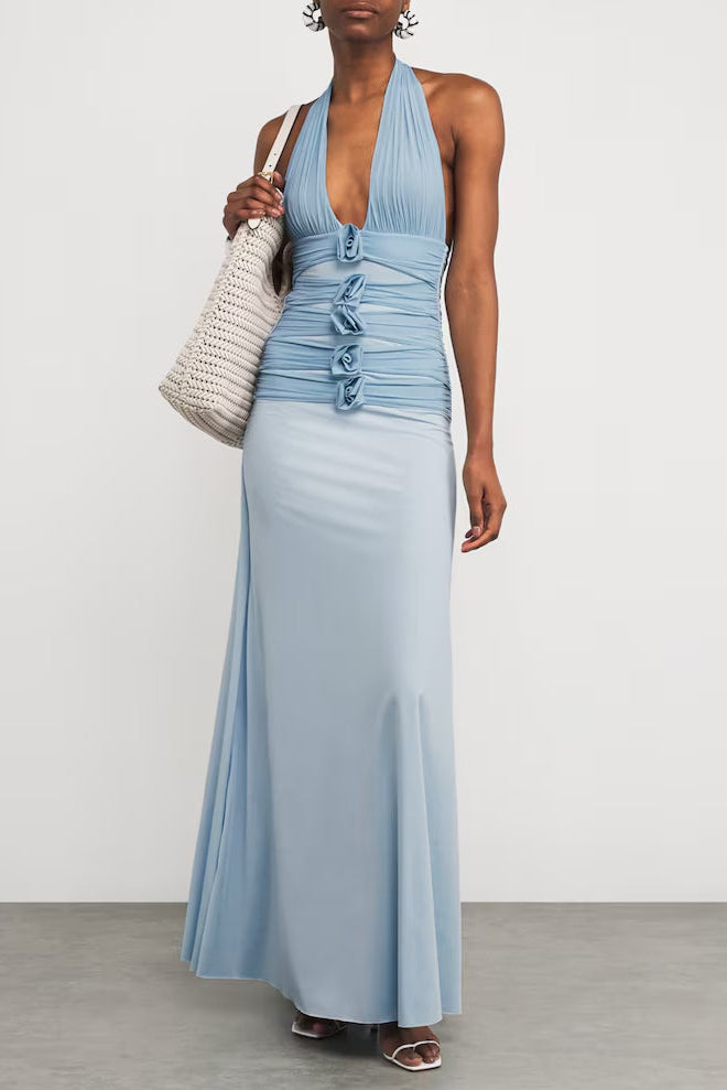 Halterneck Villadiego Maxi Dress Avalabel