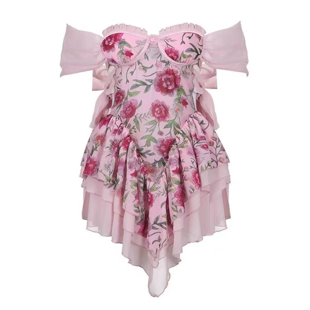 The Rosetta Silk Mini Dress Avalabel