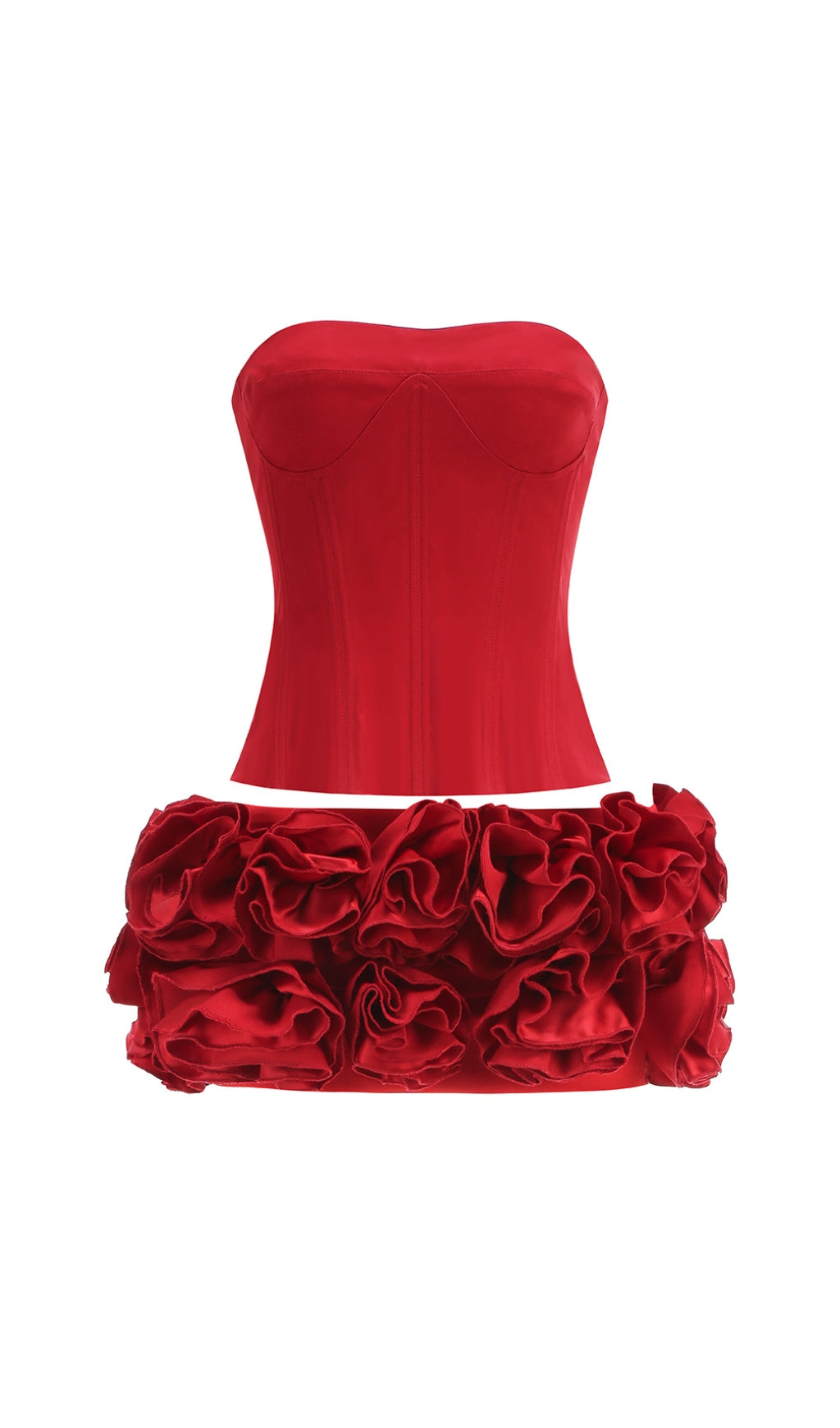 Clegg Red Corset Flower Two-Piece Set - Red Avalabel