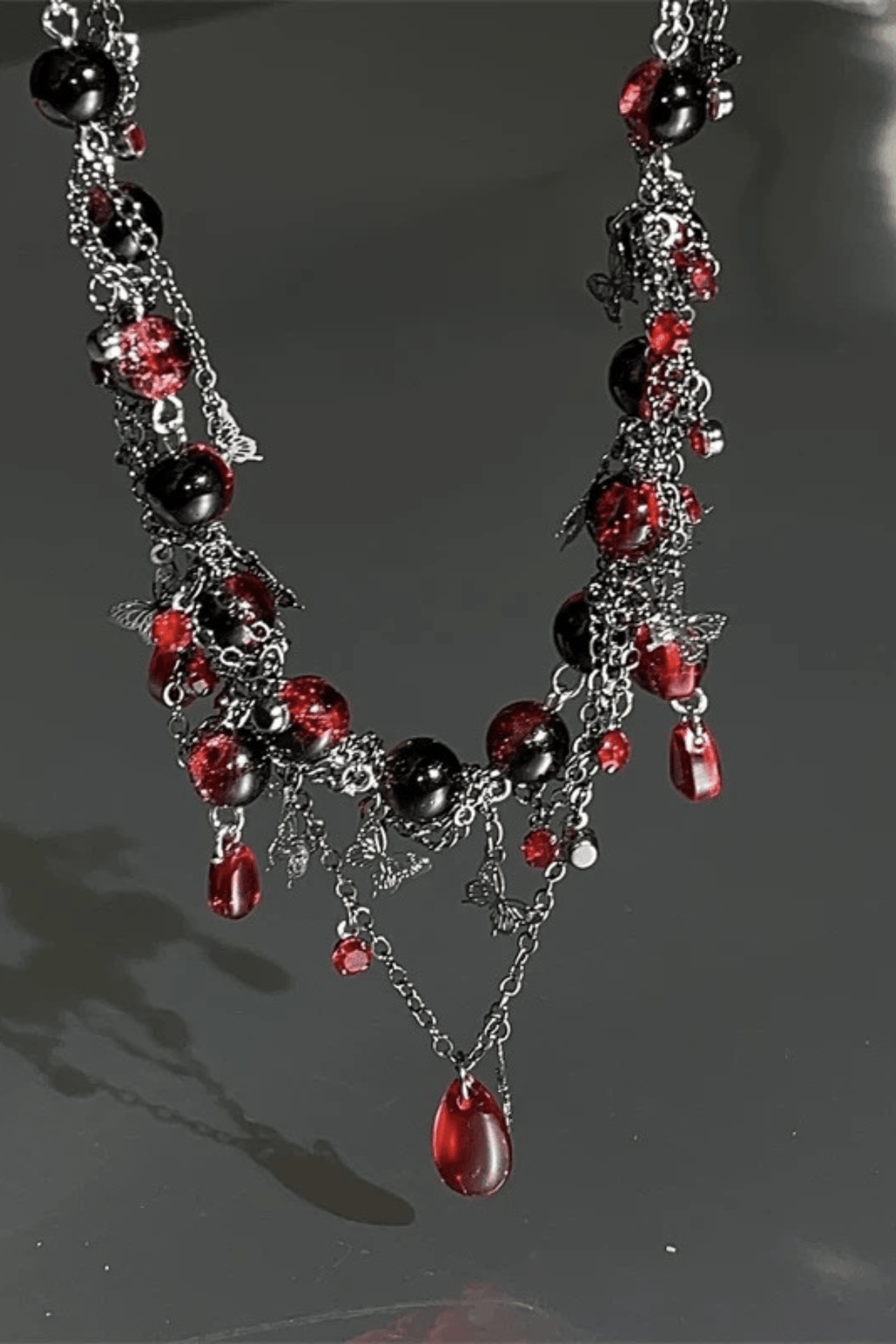 Gothic Layered Beaded Choker Avalabel