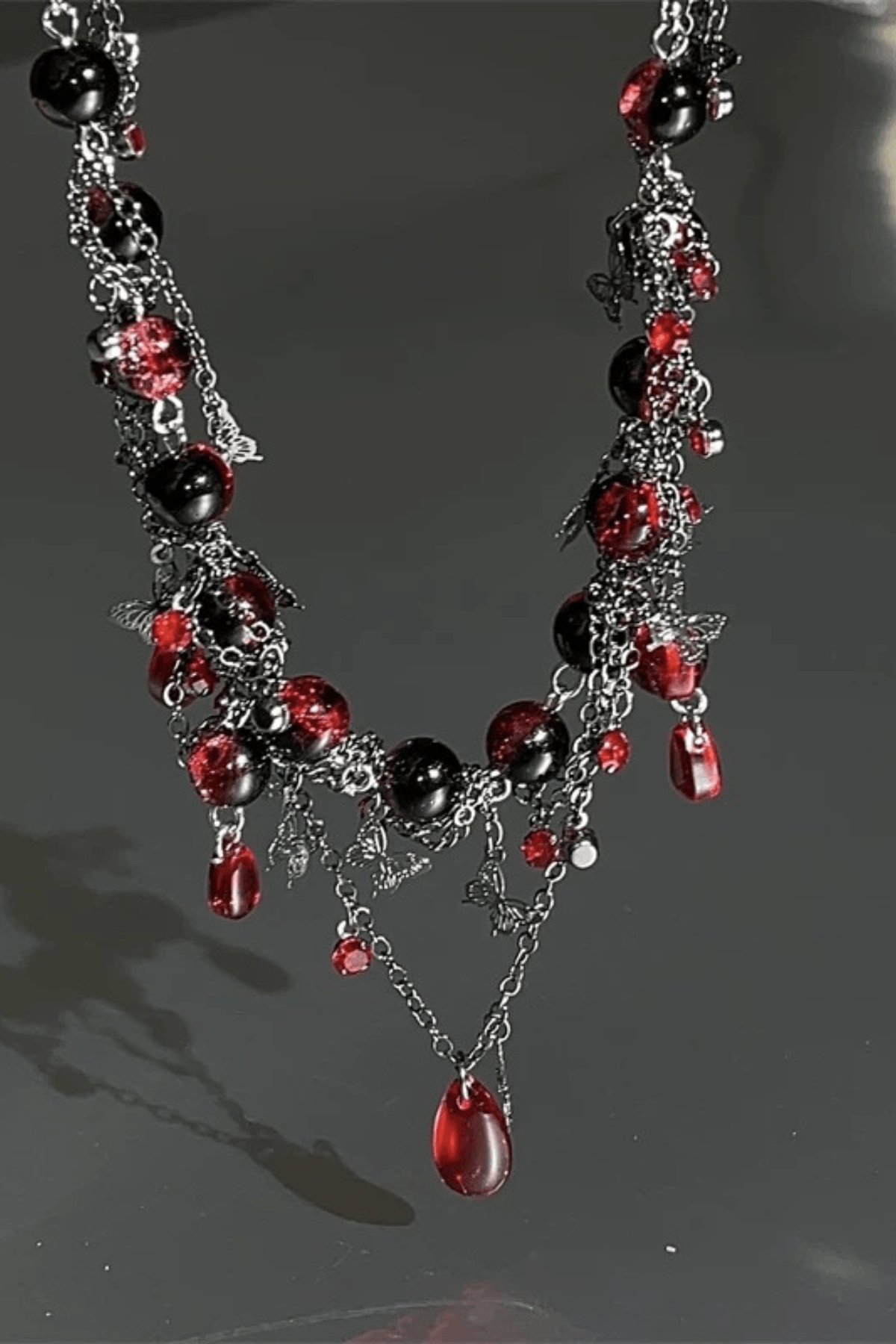 Gothic Layered Beaded Choker Avalabel