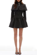 Hawthy Polka Dot Cape & Dress Set Avalabel