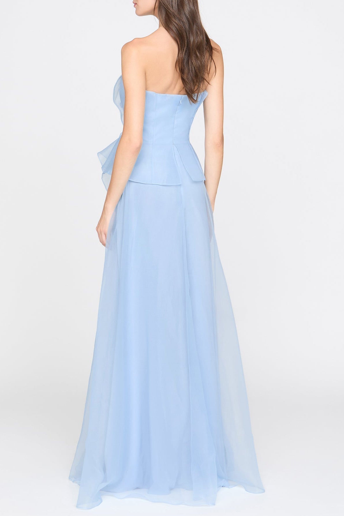 Mandy Off-Shoulder Flower Ruffle Maxi Dress - Blue Avalabel