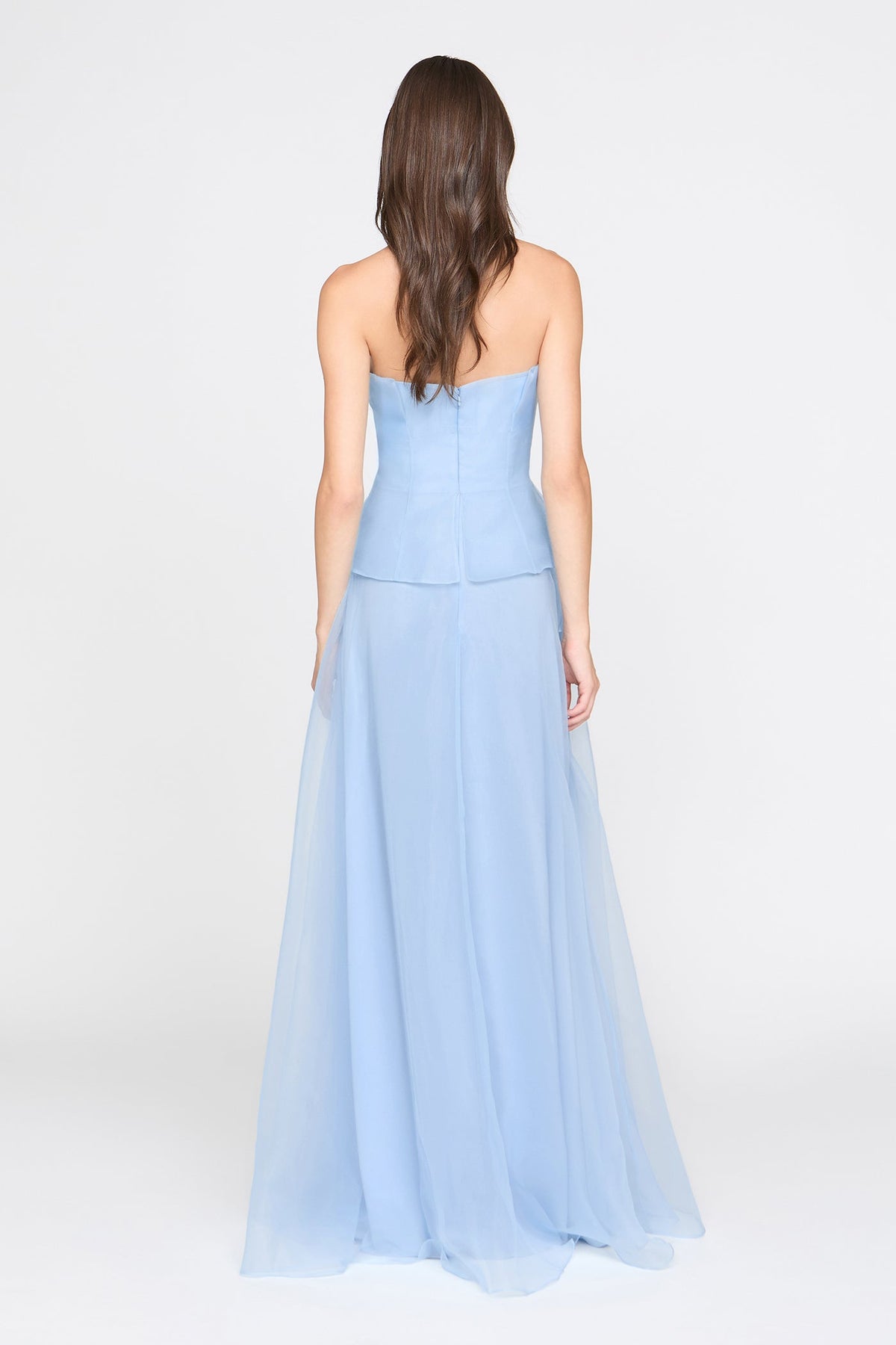 Mandy Off-Shoulder Flower Ruffle Maxi Dress - Blue Avalabel