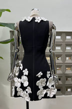Black and White Mini Dress Avalabel