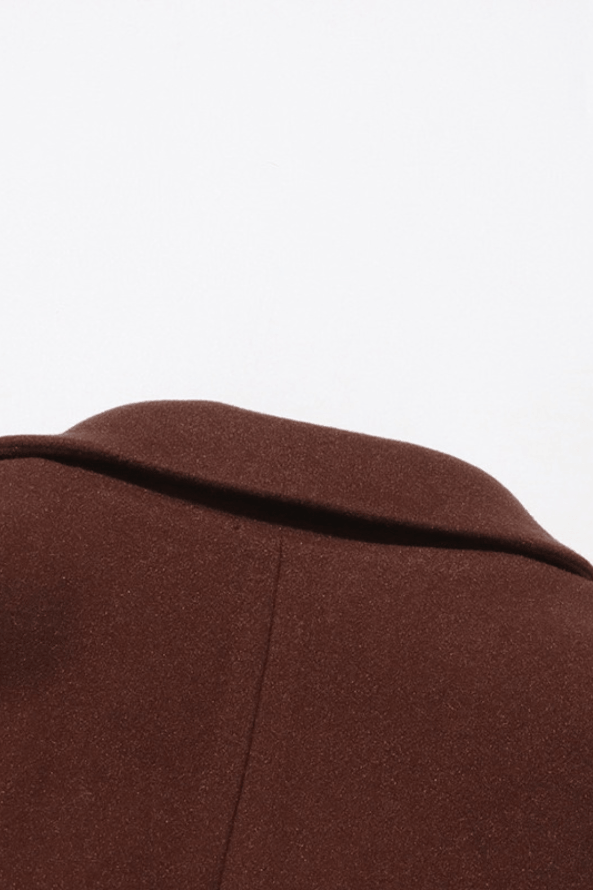 Karin Brown Double Breasted Long Wool Coat Avalabel