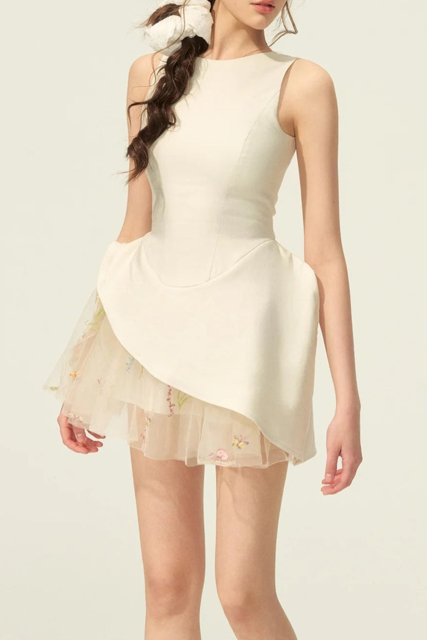 Liechti Floral Layer Mini Dress Avalabel