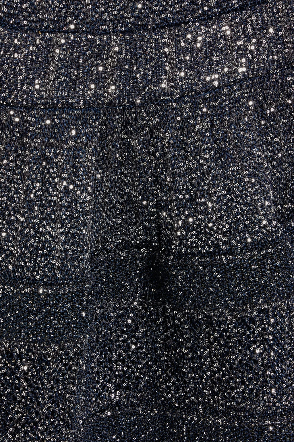 rebecca sequin stretch-knit mini dress in black