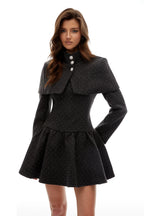 Hawthy Polka Dot Cape & Dress Set Avalabel