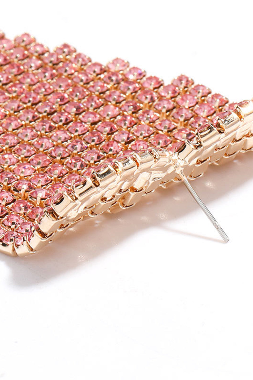 Pink Rhinestone Earrings Avalabel