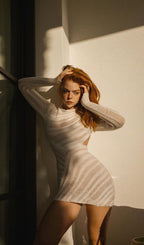 Hollow Out  Mini Dress Avalabel