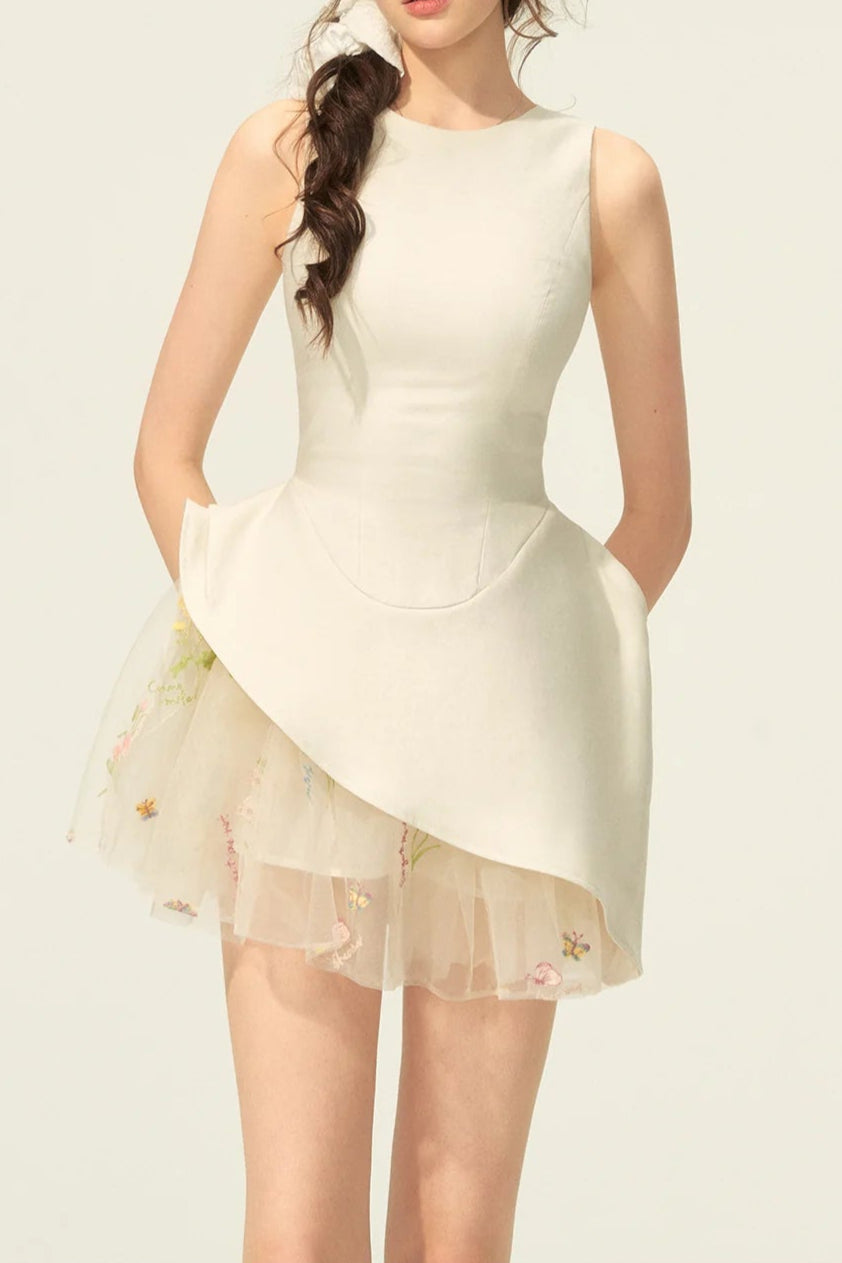 Liechti Floral Layer Mini Dress Avalabel