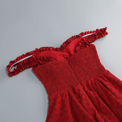 Elva Playsuit - Red