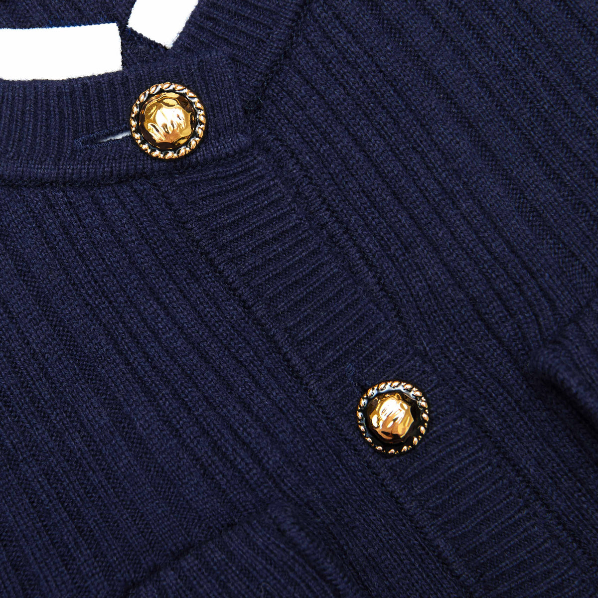 Jane Navy Knit Taffeta Midi Dress Avalabel