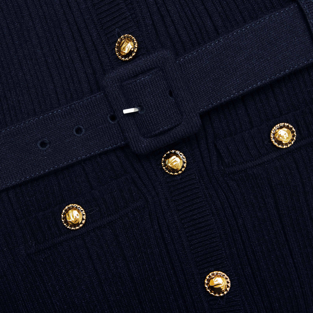 carlin Navy Viscose Knit Mini Dress Avalabel