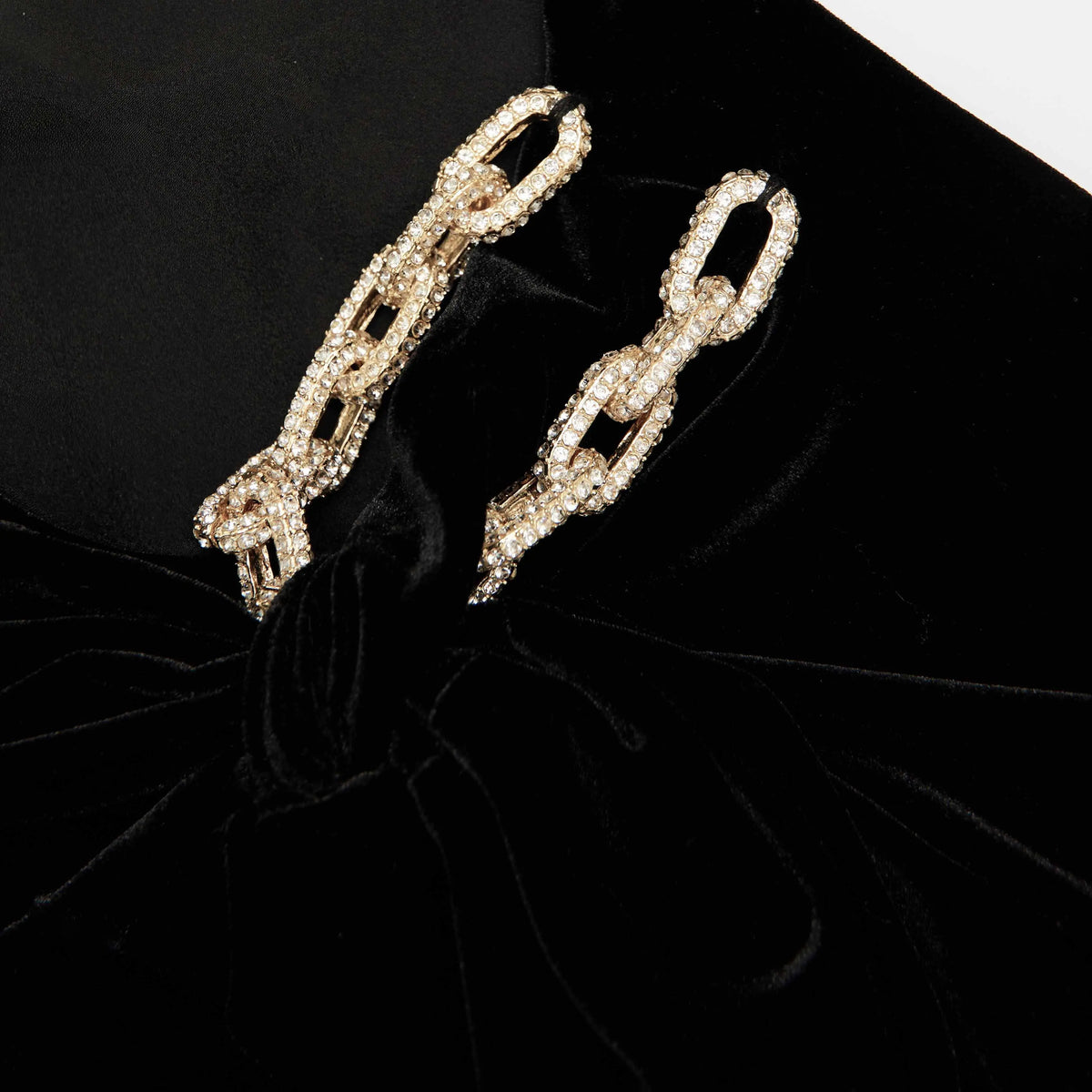 yvette black Velvet Embellished Mini Dress Avalabel